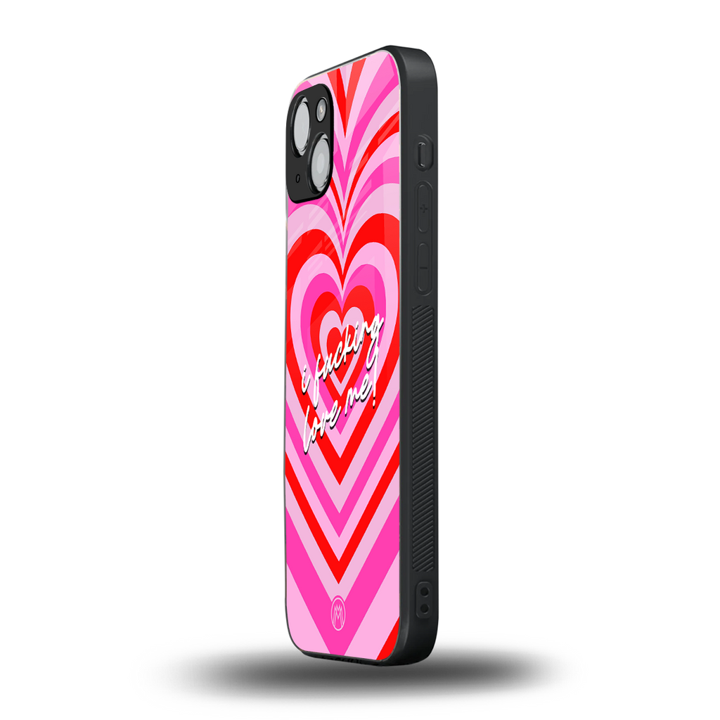 me first back phone cover | glass case for iphone 15 plus