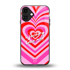 me first back phone cover | glass case for iphone 16 plus