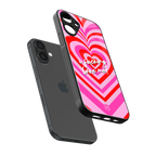 me first back phone cover | glass case for iphone 16 plus