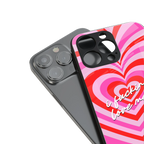 me first back phone cover | glass case for iphone 16 plus