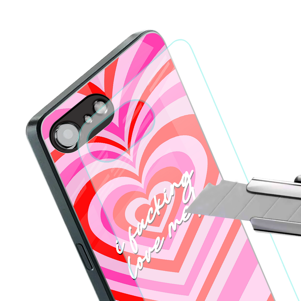 me first back phone cover | glass case for iphone 16e