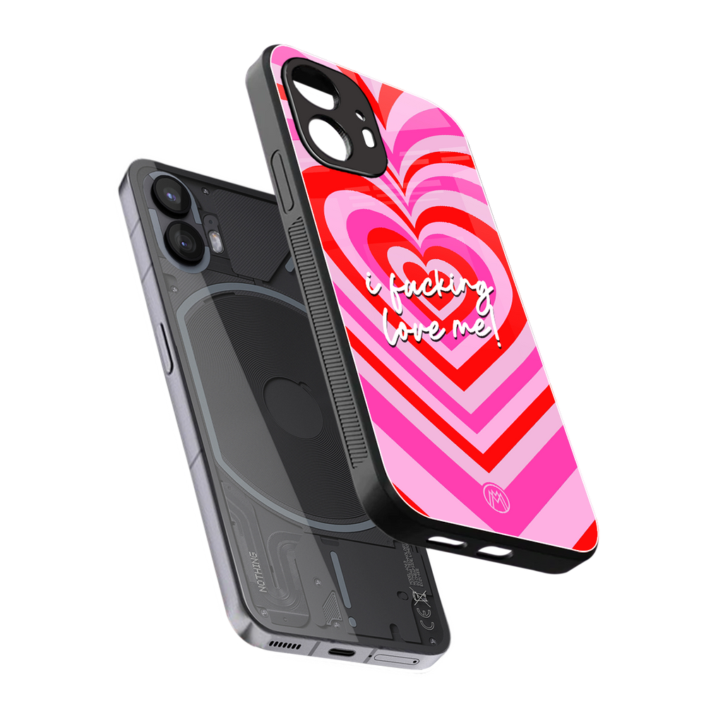 me first back phone cover | glass case for nothing phone 2