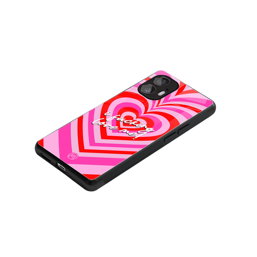 me first back phone cover | glass case for nothing phone 2
