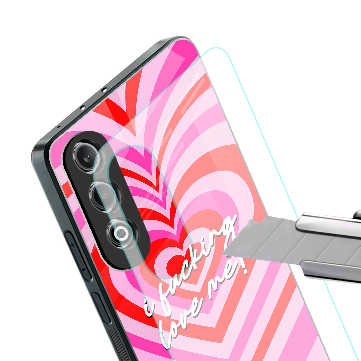 me first back phone cover | glass case for oneplus nord ce 4