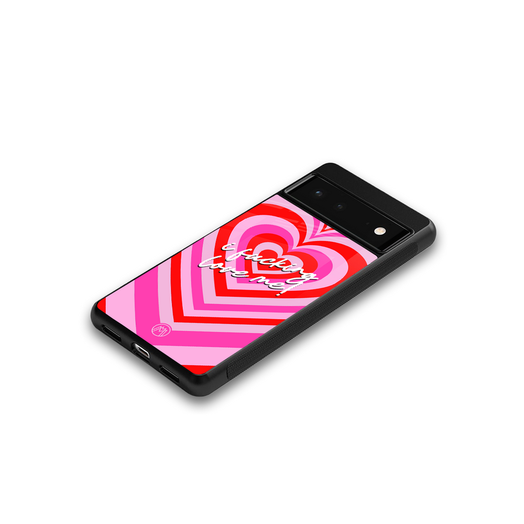 me first back phone cover | glass case for Google Pixel 6A