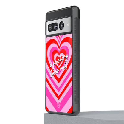 me first back phone cover | glass case for google pixel 7 pro