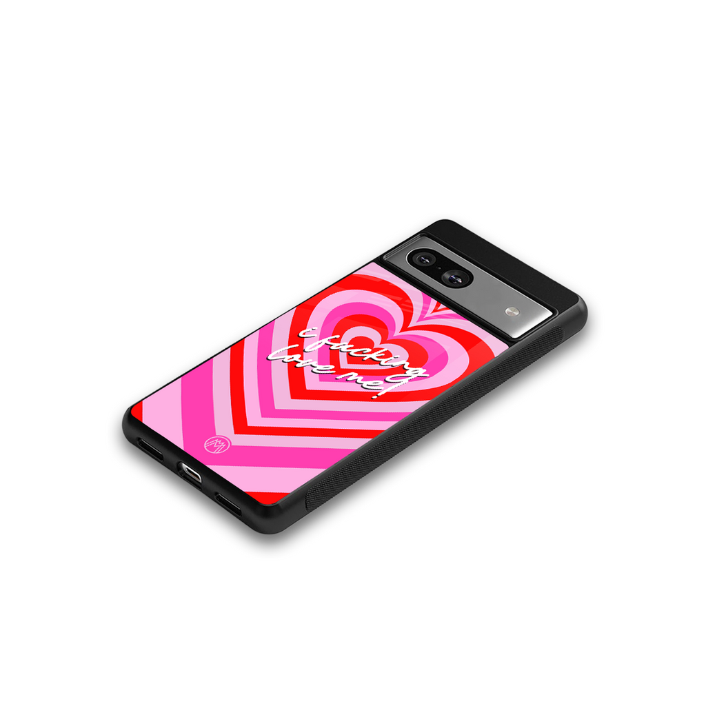 me first back phone cover | glass case for Google Pixel 7A