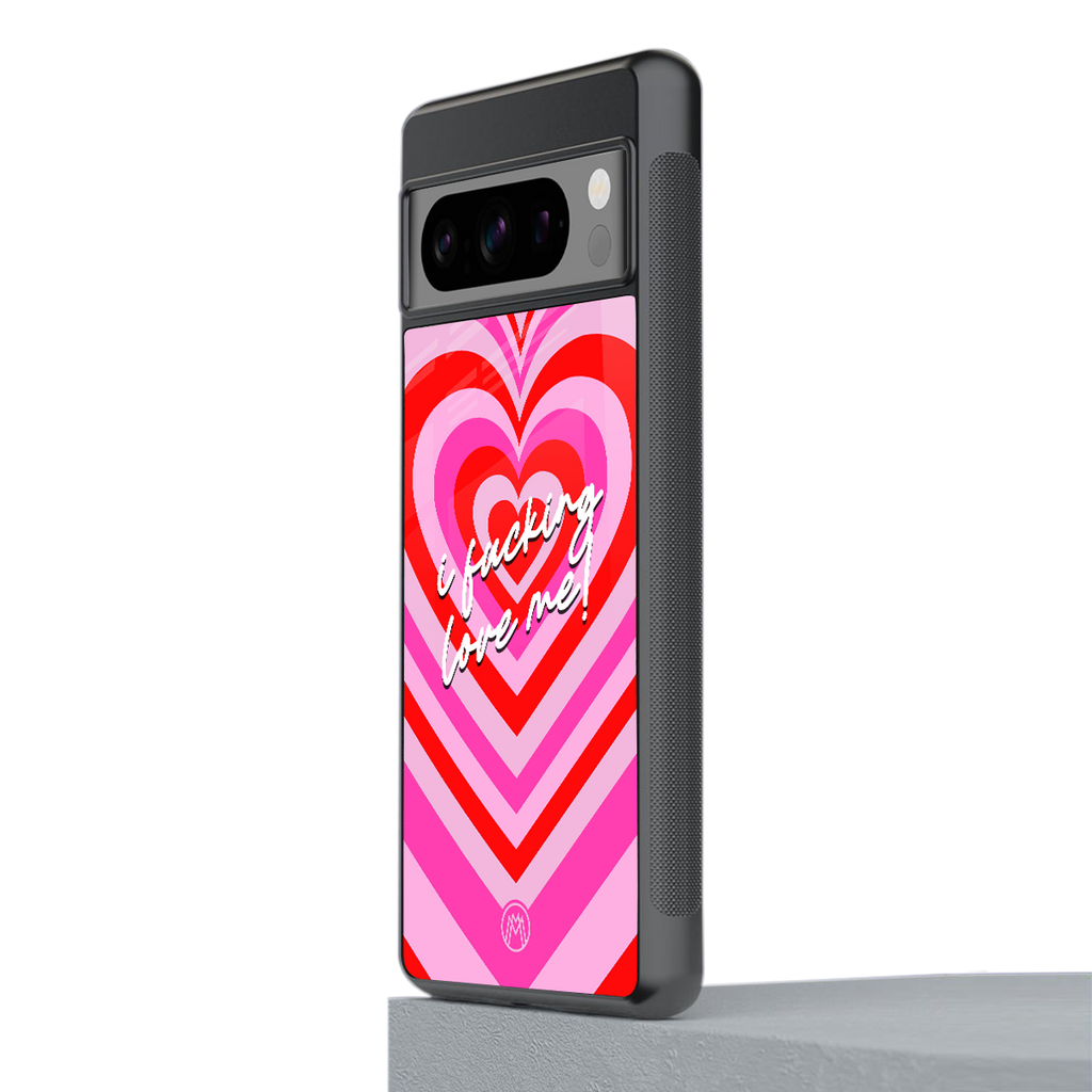 me first back phone cover | glass case for google pixel 8 pro
