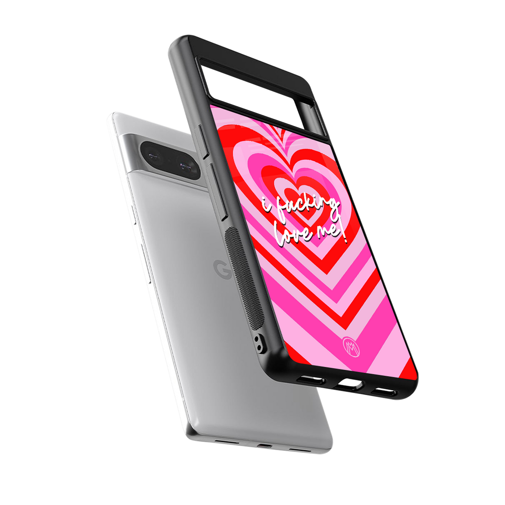 me first back phone cover | glass case for Google Pixel 8