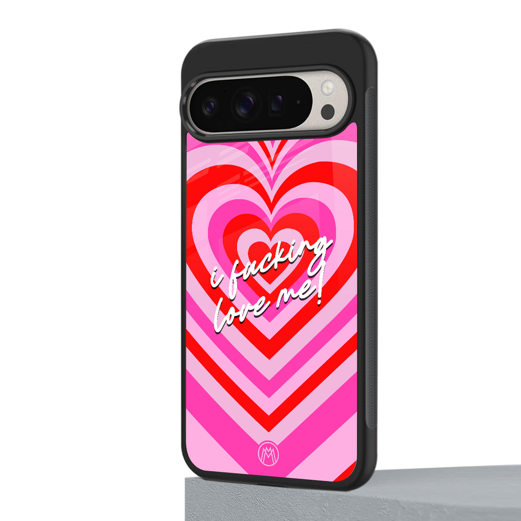 me first back phone cover | glass case for google pixel 9 pro