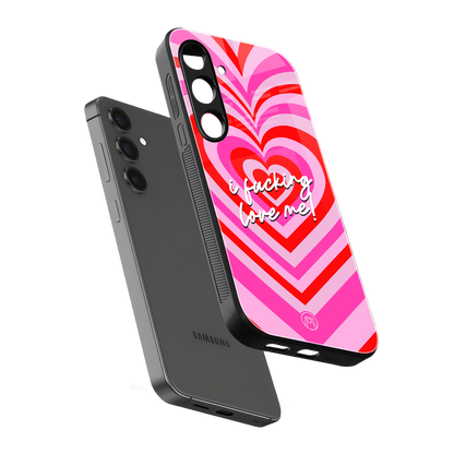 me first back phone cover | glass case for samsung galaxy s25 plus