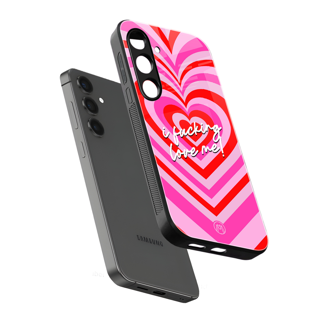 me first back phone cover | glass case for samsung galaxy s25