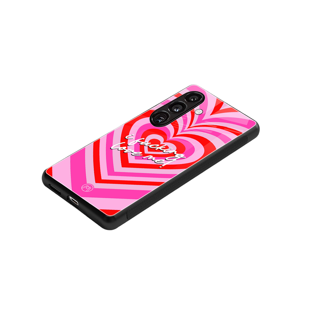 me first back phone cover | glass case for samsung galaxy s25