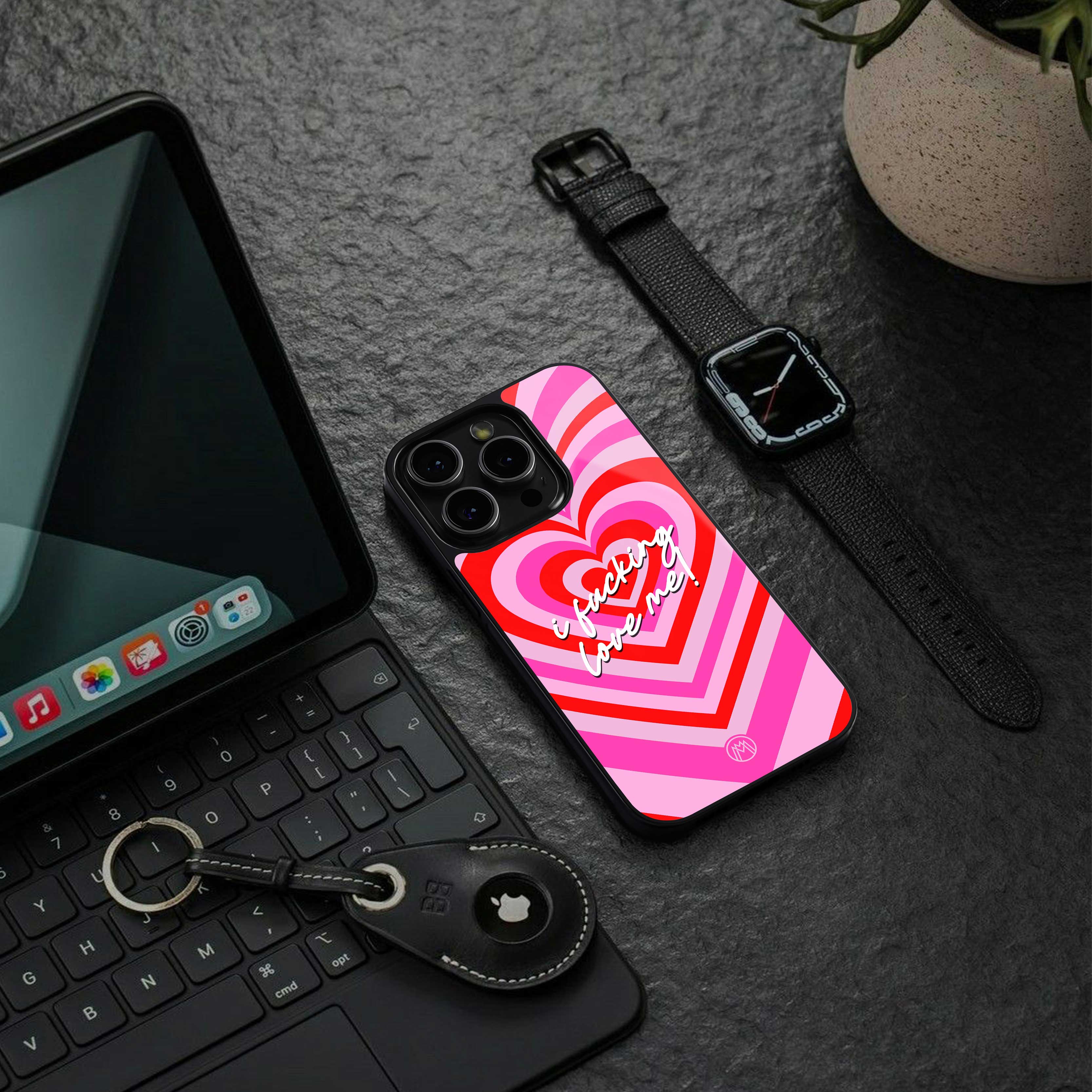 me first back phone cover | glass case for iphone 14