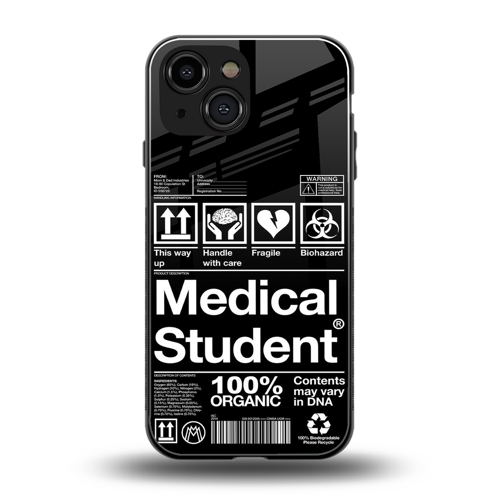 medical student back phone cover | glass case for iphone 13 mini