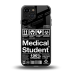 medical student back phone cover | glass case for iphone 13 mini