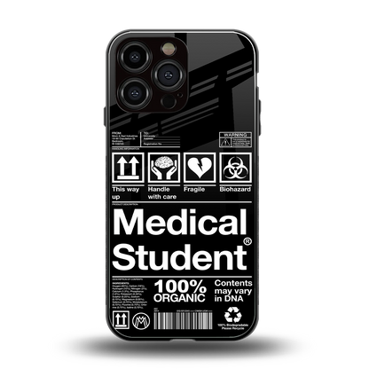 medical student back phone cover | glass case for iphone 13 pro max