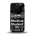 medical student back phone cover | glass case for iphone 13 pro