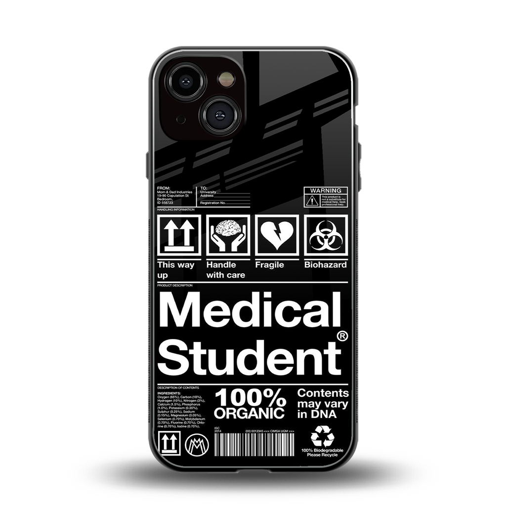 medical student back phone cover | glass case for iphone 13