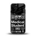 medical student back phone cover | glass case for iphone 13
