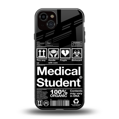 medical student back phone cover | glass case for iphone 14 plus