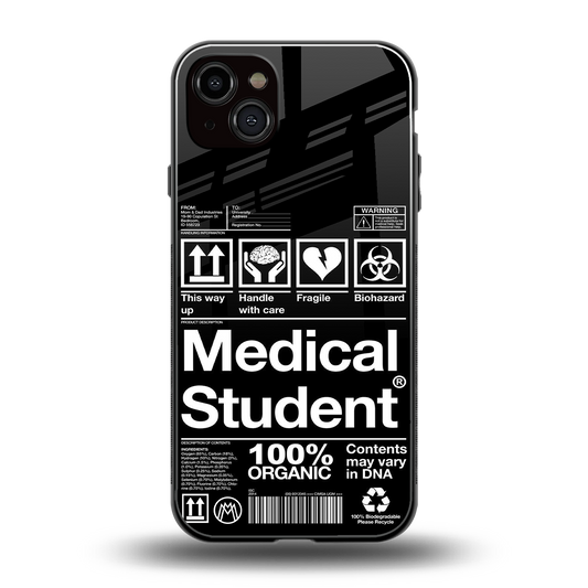 medical student back phone cover | glass case for iphone 14 plus