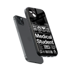 medical student back phone cover | glass case for iphone 15 plus