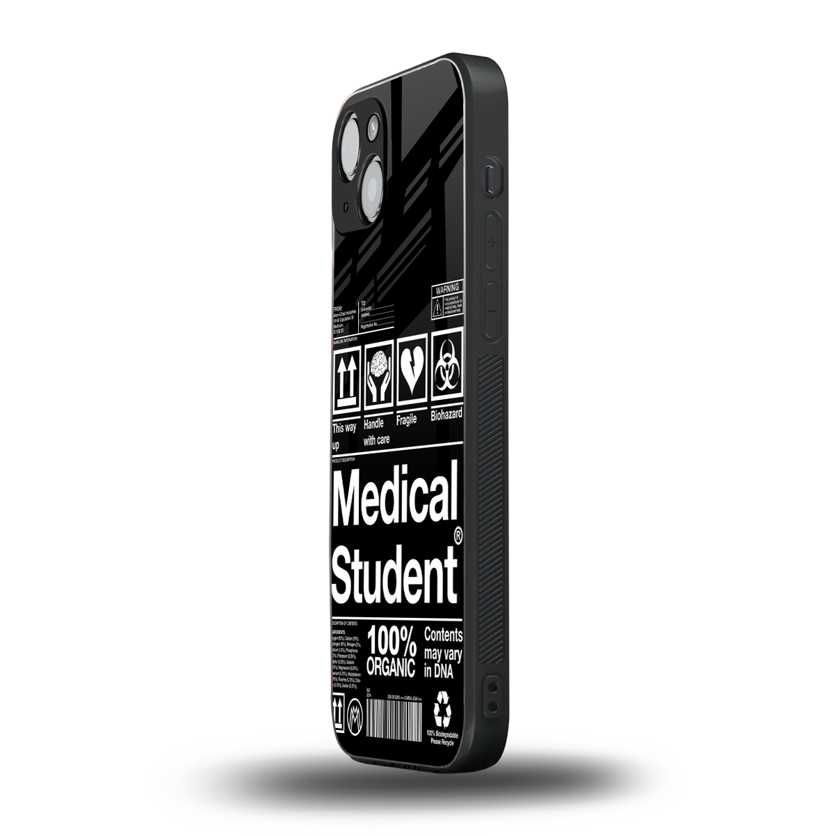 medical student back phone cover | glass case for iphone 14 plus