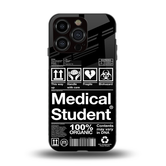 medical student back phone cover | glass case for iphone 15 pro