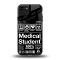 medical student back phone cover | glass case for iphone 15
