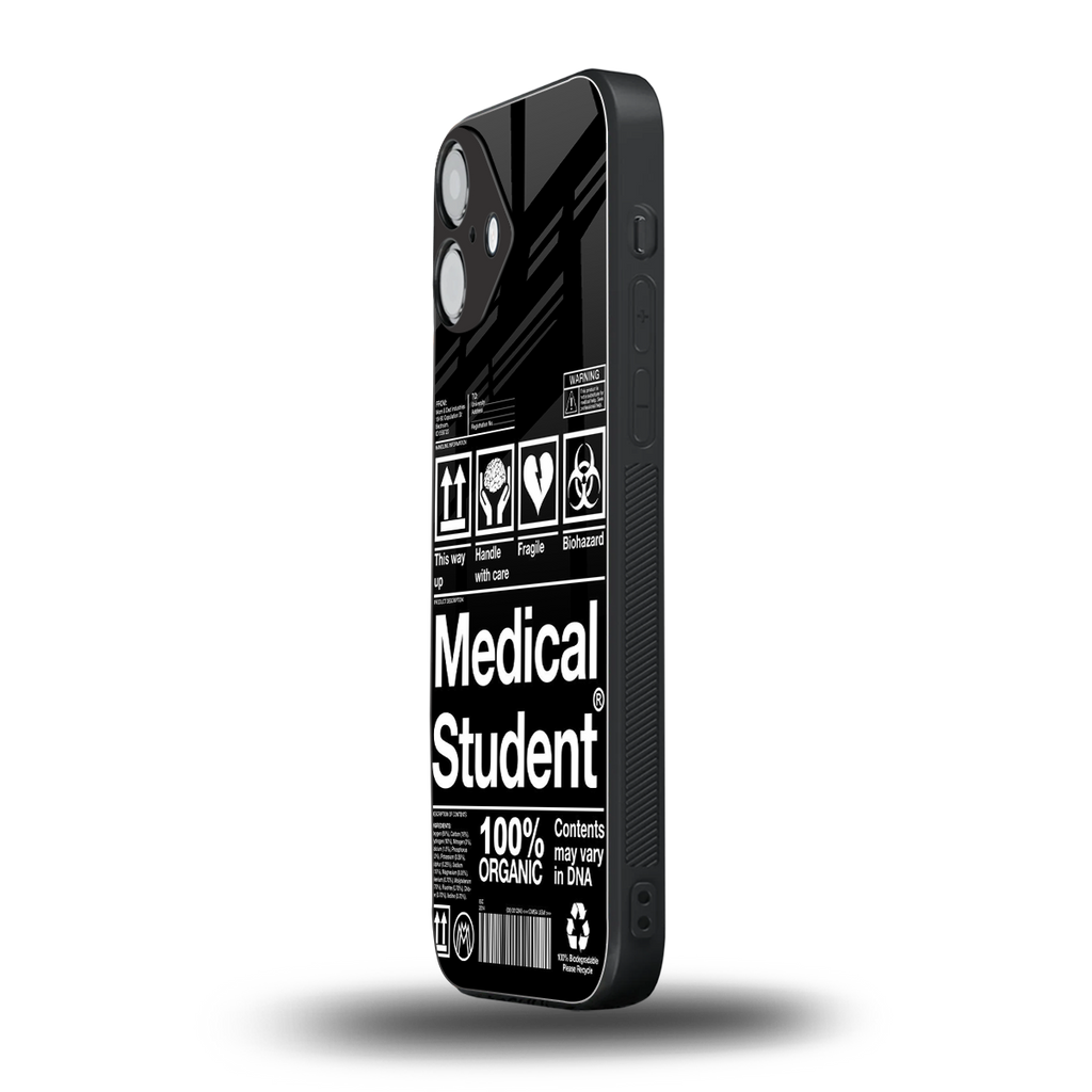 medical student back phone cover | glass case for iphone 16 plus