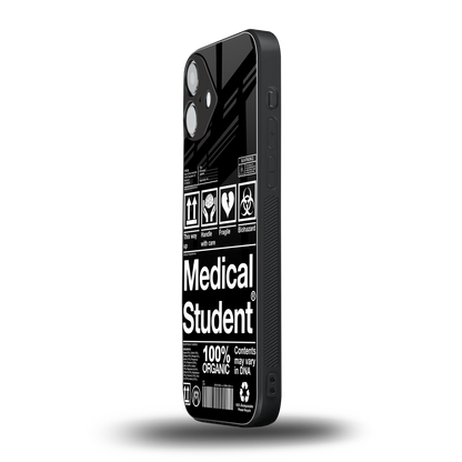 medical student back phone cover | glass case for iphone 16 plus