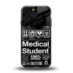 medical student back phone cover | glass case for iphone 16 pro max