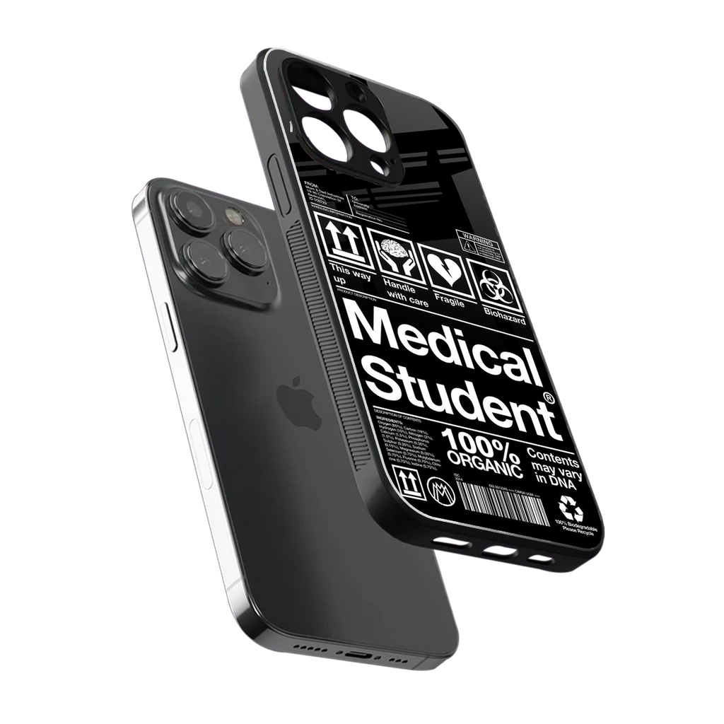 medical student back phone cover | glass case for iphone 16 pro max