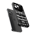 medical student back phone cover | glass case for iphone 16 pro max