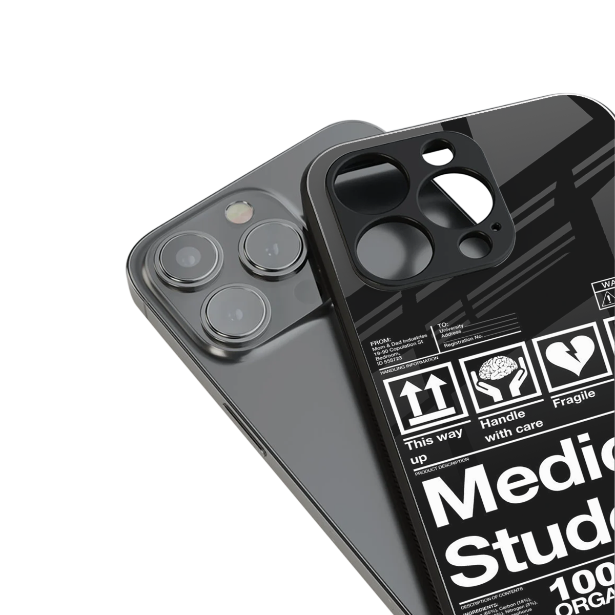 medical student back phone cover | glass case for iphone 13 pro max