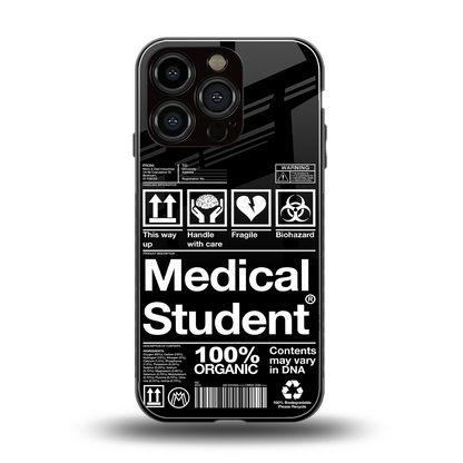 medical student back phone cover | glass case for iphone 16 pro