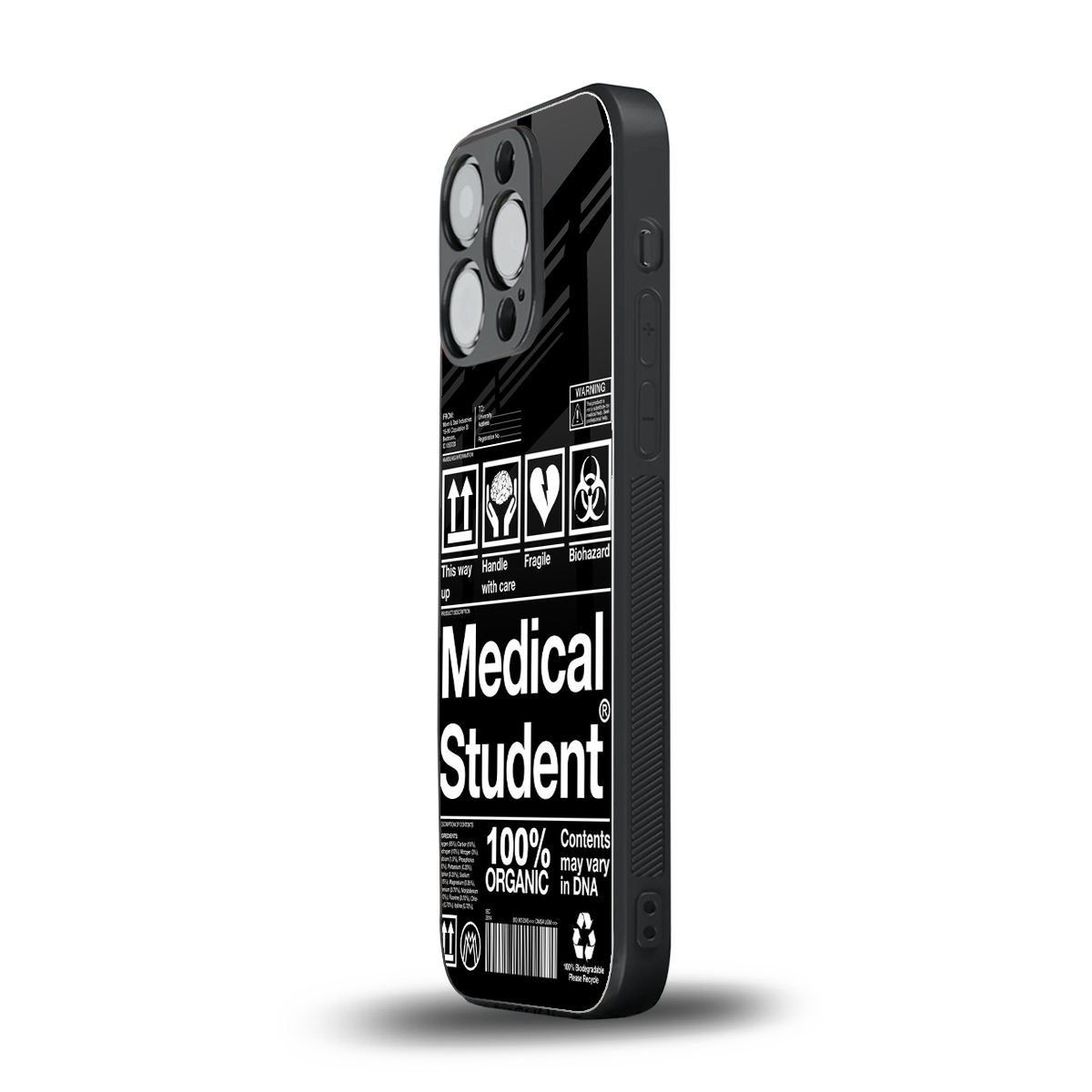 medical student back phone cover | glass case for iphone 16 pro