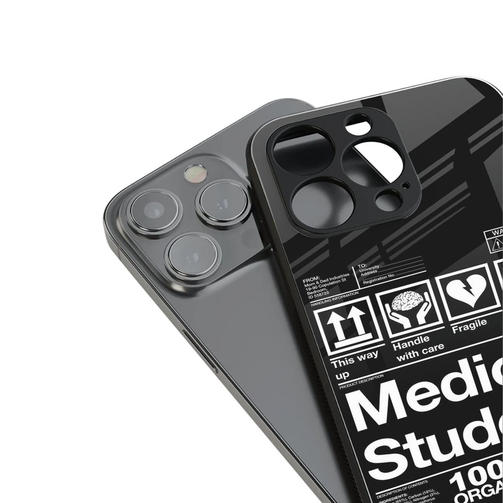 medical student back phone cover | glass case for iphone 15 plus