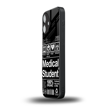 medical student back phone cover | glass case for iphone 16