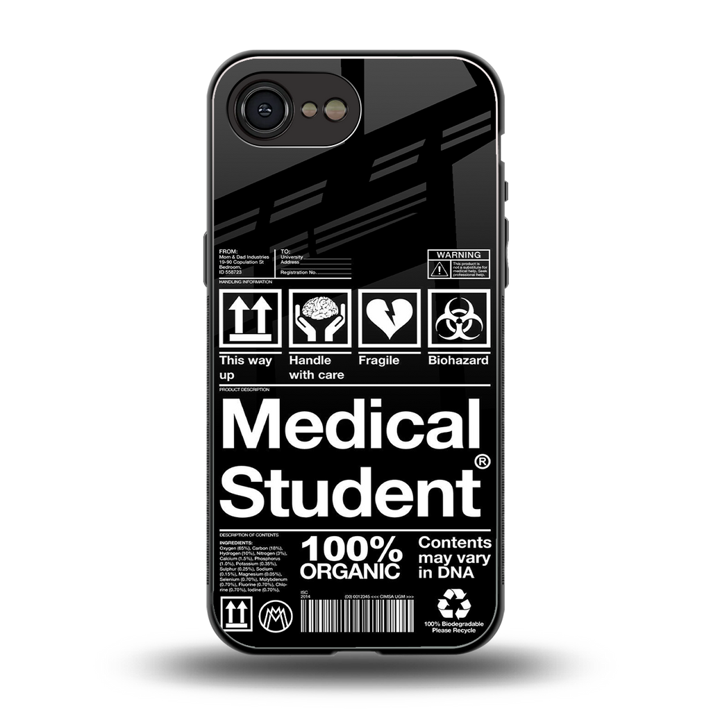 medical student back phone cover | glass case for iphone 16e
