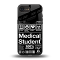medical student back phone cover | glass case for iphone 16e