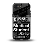 medical student back phone cover | glass case for iphone 16e