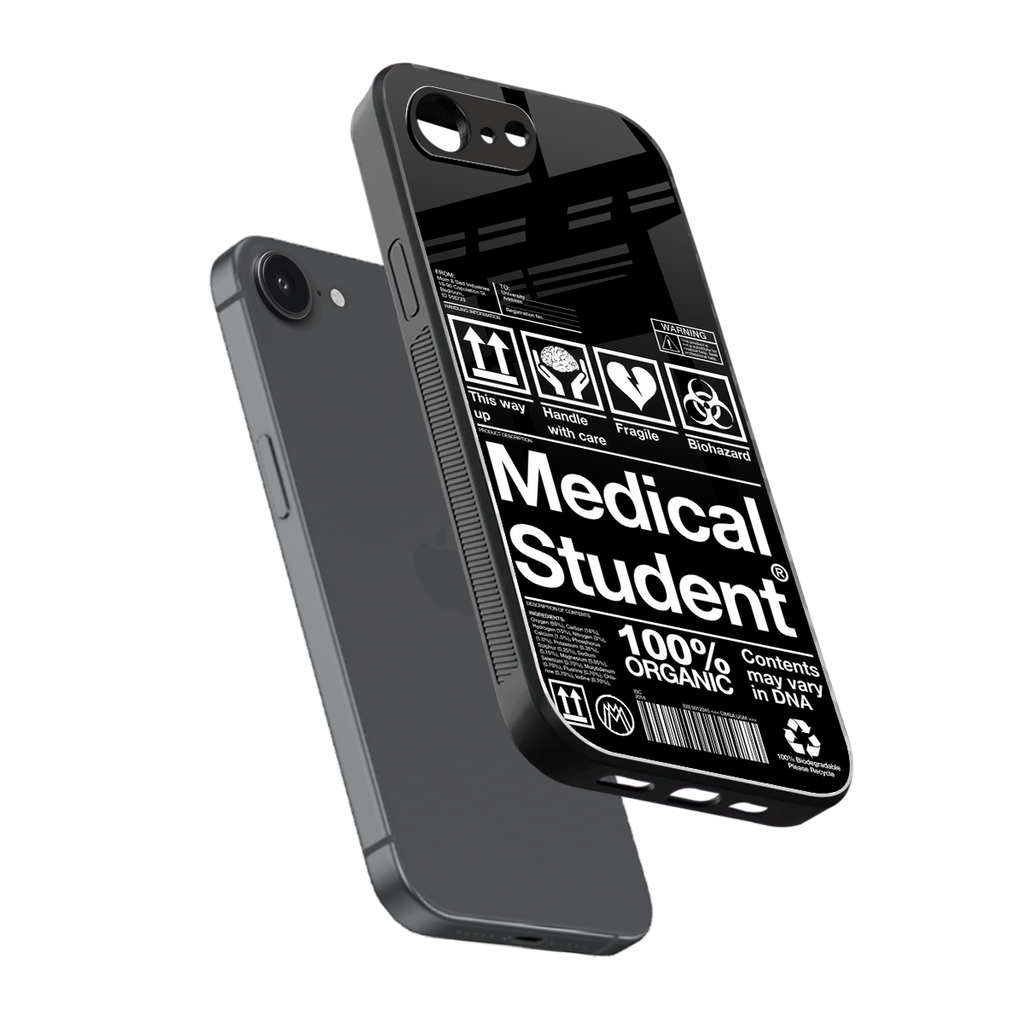 medical student back phone cover | glass case for iphone 16e