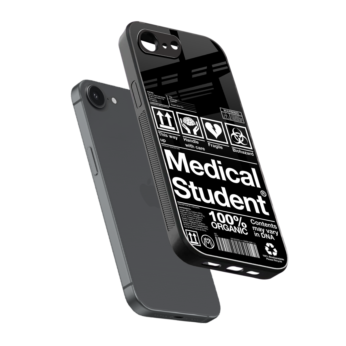 medical student back phone cover | glass case for iphone 16e