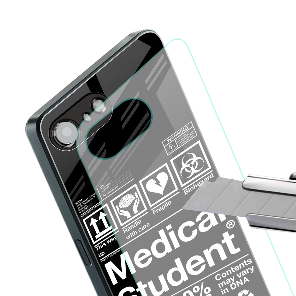 medical student back phone cover | glass case for iphone 16e