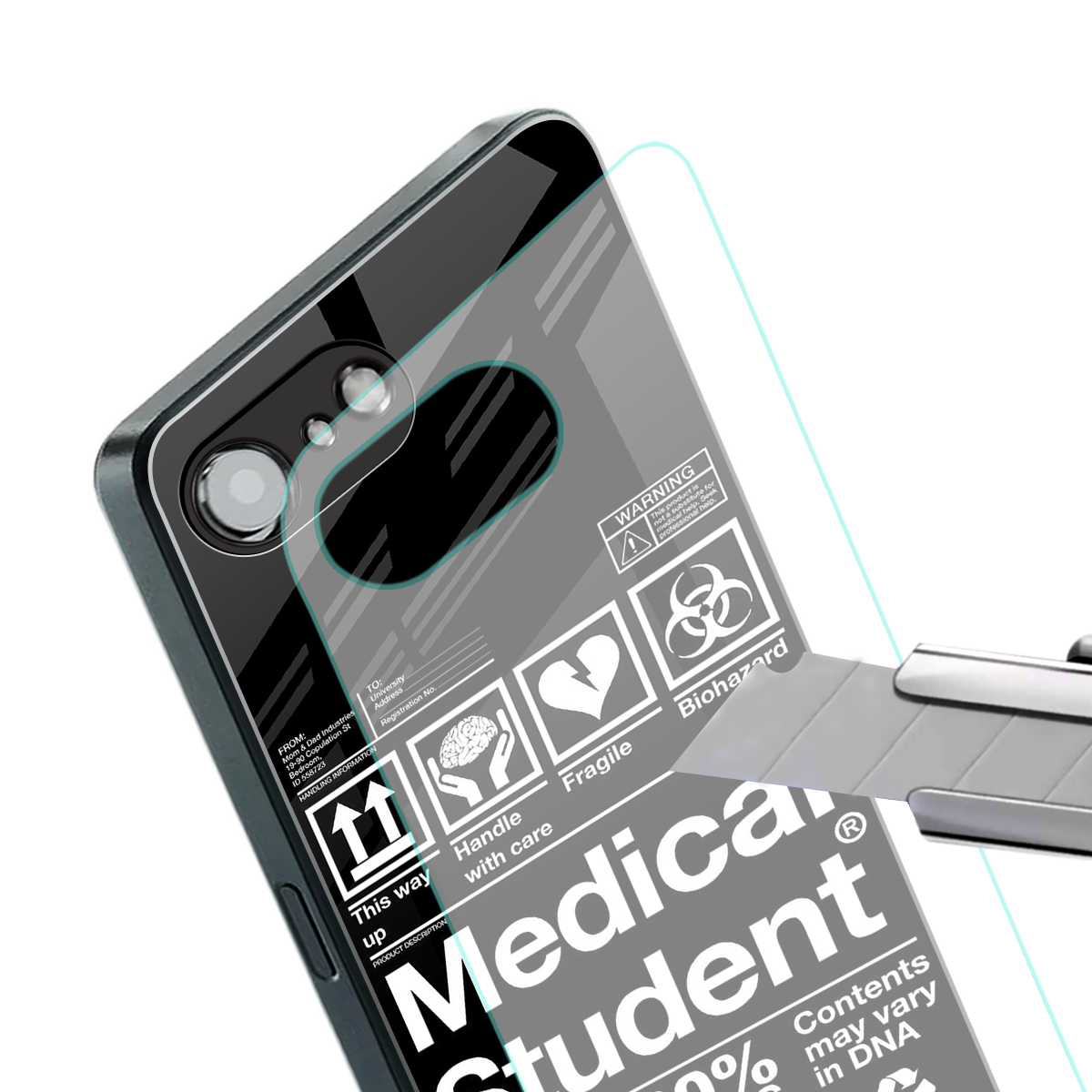 medical student back phone cover | glass case for iphone 16e