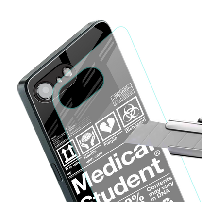 medical student back phone cover | glass case for iphone 16e