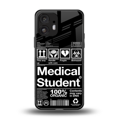 medical student back phone cover | glass case for nothing phone 2