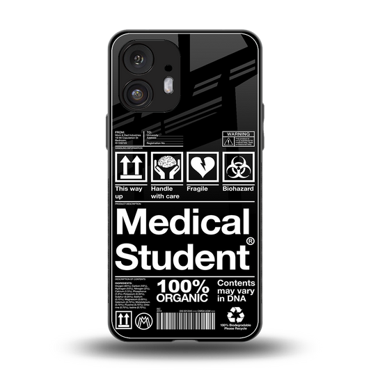 medical student back phone cover | glass case for nothing phone 2